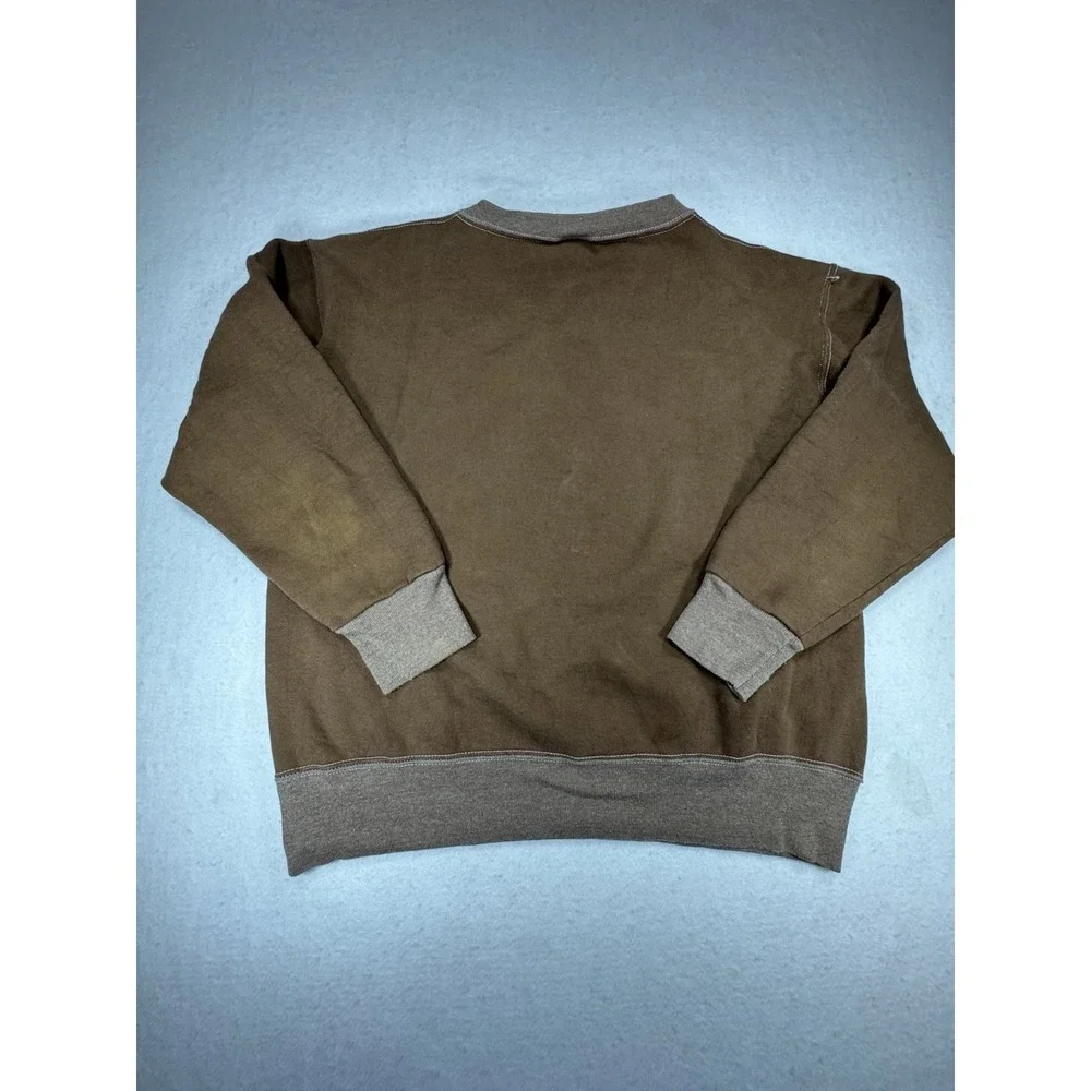 Vintage 1994 Delta Stephen's Tavern print sweatshirt made in USA Small Brown